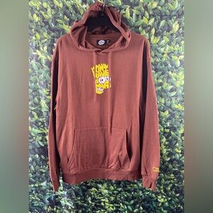 The Simpson Size:L Unisex Sweatshirt Brown Hoodie “ Don’t Have a Cow, Man “